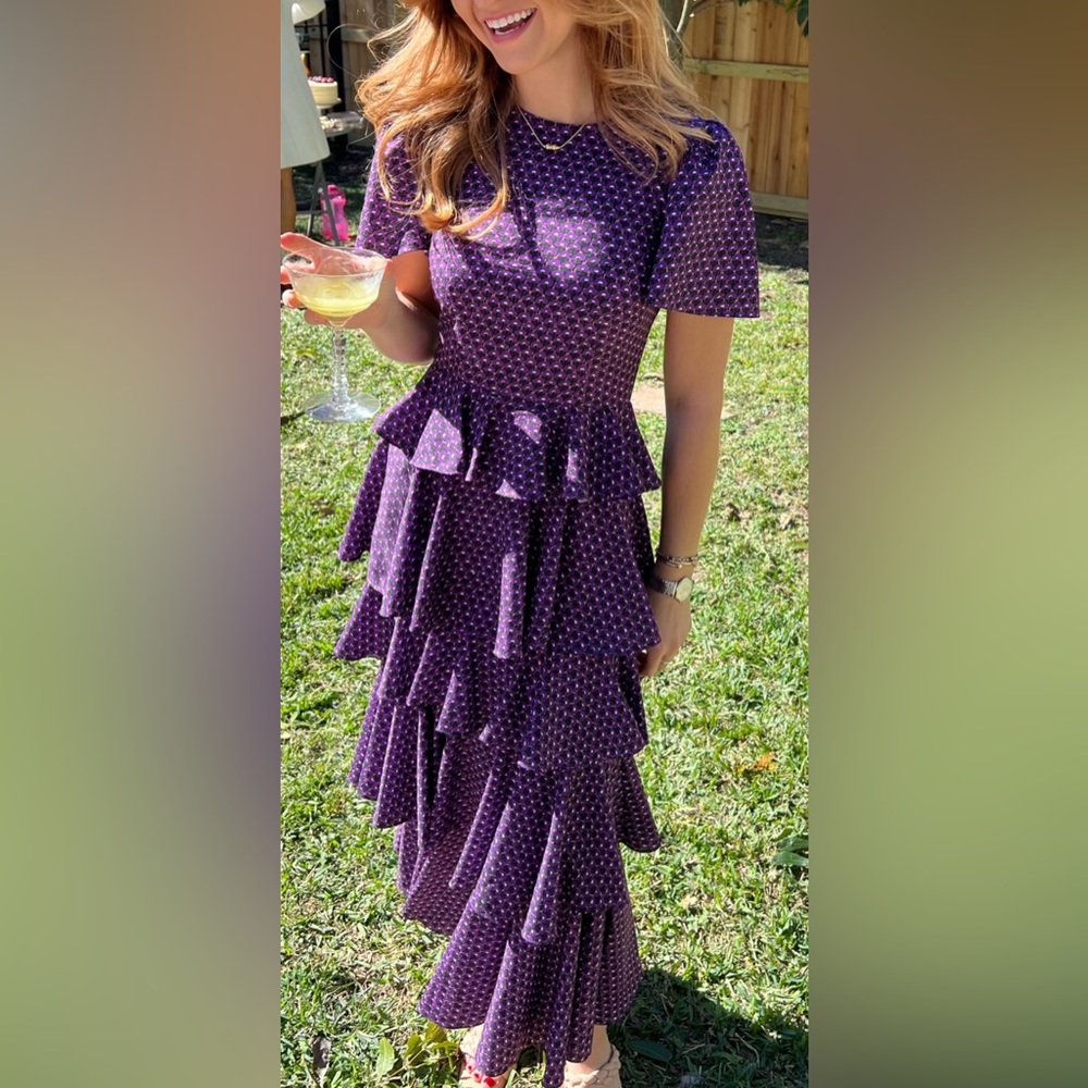 RHODE Serena tiered maxi dress